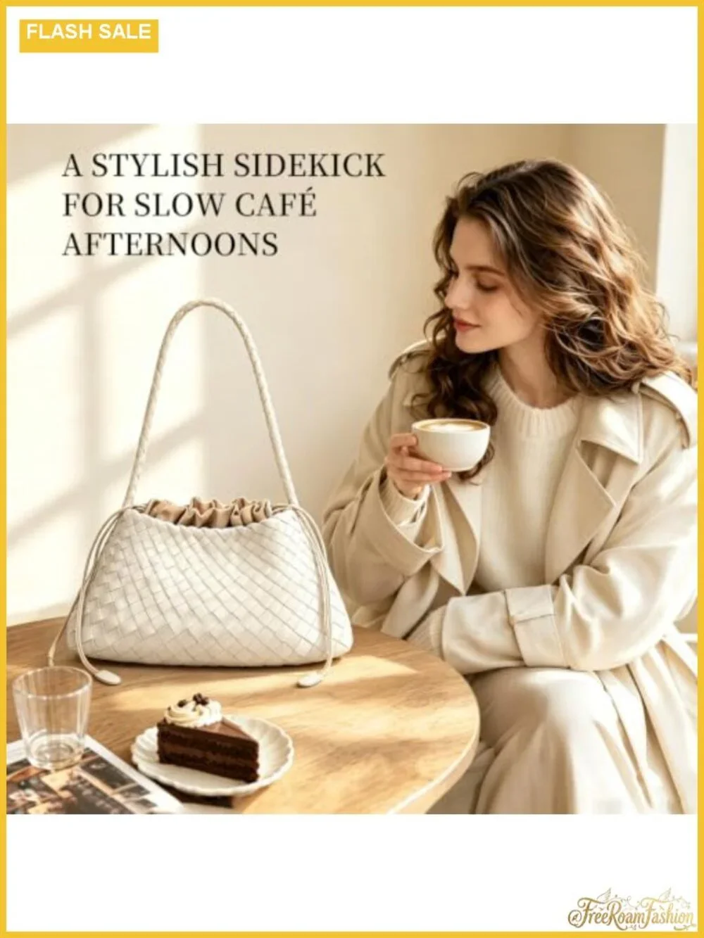 Woven Shoulder Bag for Women Hobo Handbag Vegan Leather Tote Purse